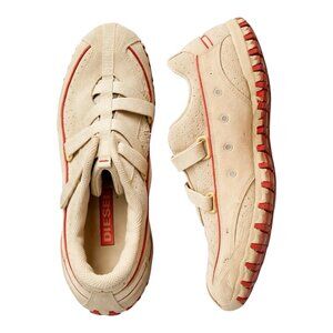 Diesel Tan Velcro Sneakers Red Accents Women’s US 9